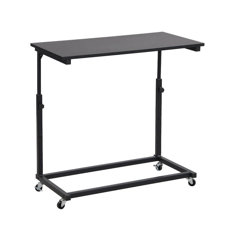 Lit de repos en métal avec bureau mobile, étagères grillagées et portant, blanc / noir, simple / double