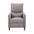 Fauteuil inclinable manuel avec repose-jambes haut, gris / anthracite / beige