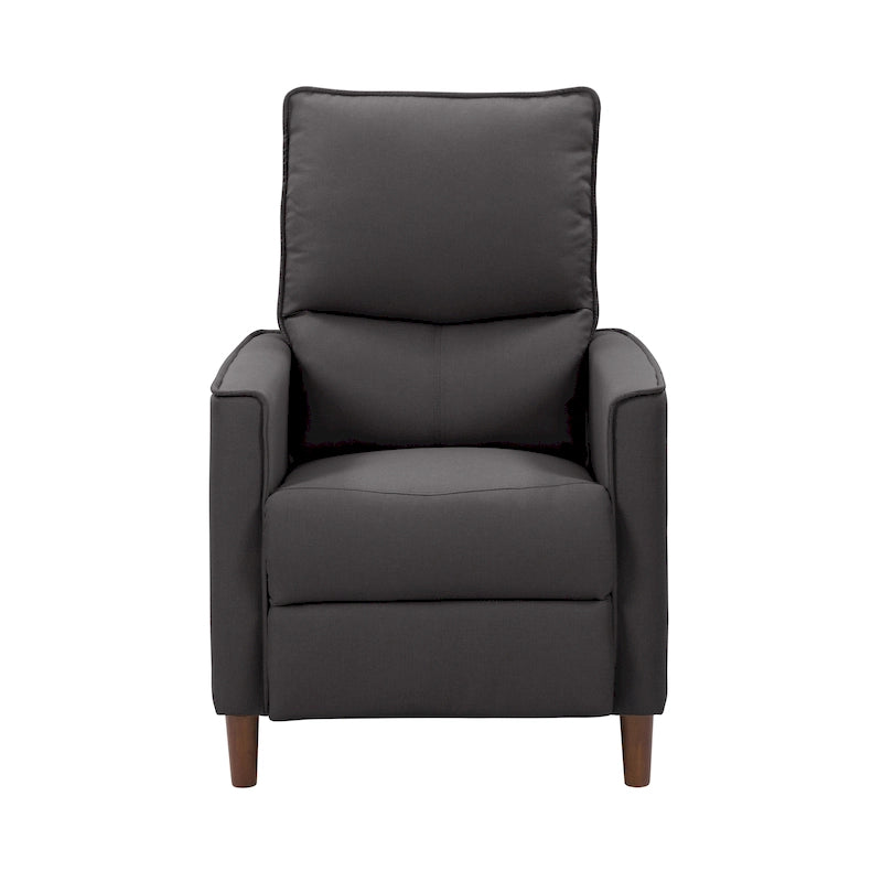 Fauteuil inclinable manuel avec repose-jambes haut, gris / anthracite / beige