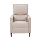 Fauteuil inclinable manuel avec repose-jambes haut, gris / anthracite / beige