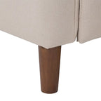Fauteuil inclinable manuel avec repose-jambes haut, gris / anthracite / beige