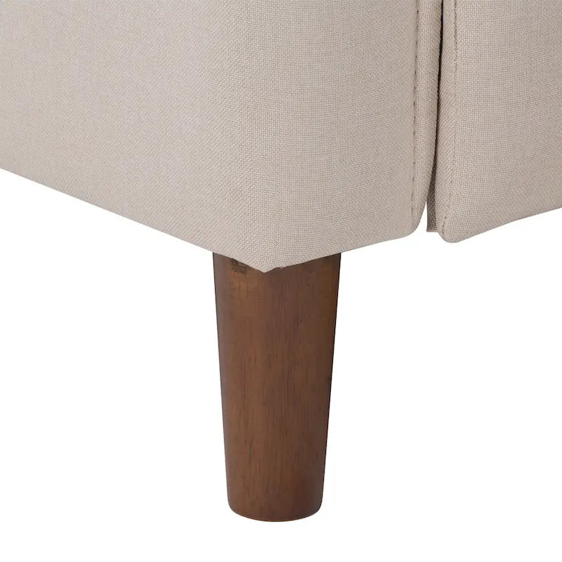 Fauteuil inclinable manuel avec repose-jambes haut, gris / anthracite / beige