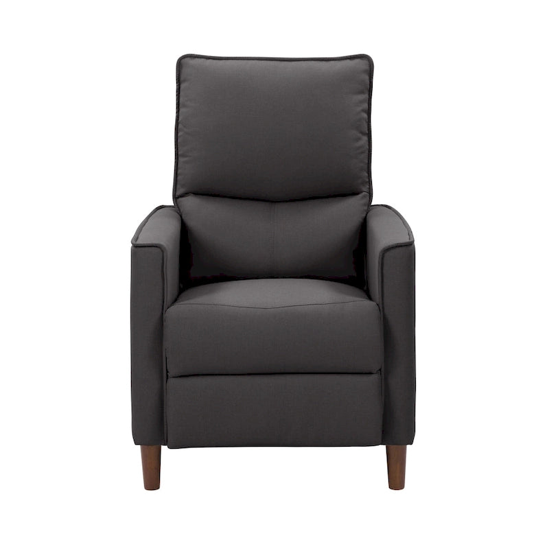 Fauteuil inclinable manuel avec repose-jambes haut, gris / anthracite / beige