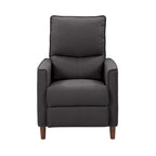 Fauteuil inclinable manuel avec repose-jambes haut, gris / anthracite / beige