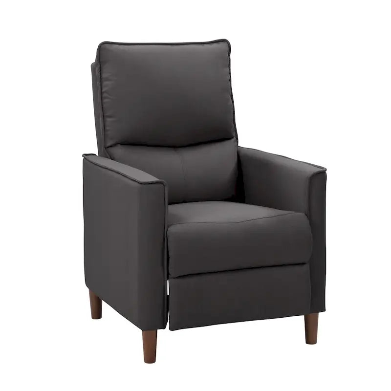 Fauteuil inclinable manuel avec repose-jambes haut, gris / anthracite / beige