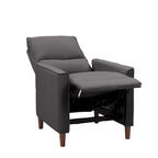Fauteuil inclinable manuel avec repose-jambes haut, gris / anthracite / beige