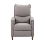 Fauteuil inclinable manuel avec repose-jambes haut, gris / anthracite / beige