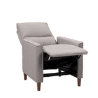 Fauteuil inclinable manuel avec repose-jambes haut, gris / anthracite / beige