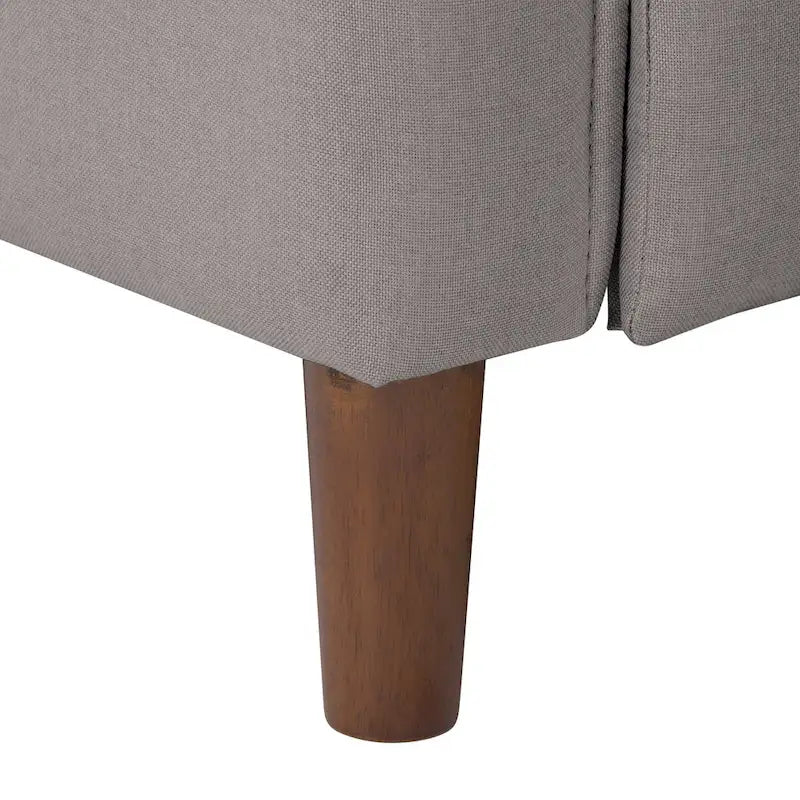 Fauteuil inclinable manuel avec repose-jambes haut, gris / anthracite / beige