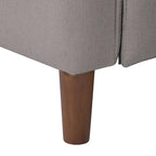 Fauteuil inclinable manuel avec repose-jambes haut, gris / anthracite / beige