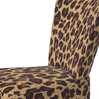 Fauteuil d'appoint rembourré imprimé léopard, marron, fauteuil d'appoint / crapaud / fauteuil club