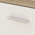Desserte de cuisine îlot extensible avec rangement, chêne et marron