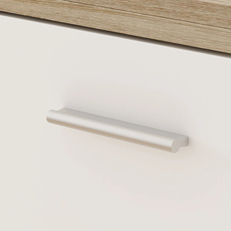Desserte de cuisine îlot extensible avec rangement, chêne et marron