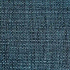 Repose-pieds ottoman rond en tissu avec pieds en plastique, carte du monde gris foncé / bleu
