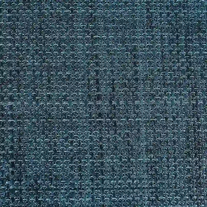 Repose-pieds ottoman rond en tissu avec pieds en plastique, carte du monde gris foncé / bleu