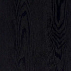 Table d'appoint carrée en MDF de 55,9 cm avec finition aspect bois et pieds à poteaux, aulne blanc / chêne gris vieilli / grain noir