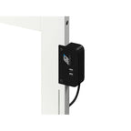Lit plateforme à panneaux avec tête de lit réglable, 2 tiroirs de rangement et recharge USB, blanc, grand lit