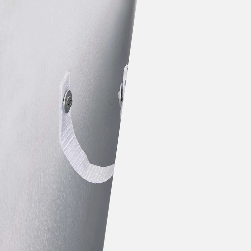 Meuble de salle de bain haut avec étagères fixes, étagère réglable et tiroir, finition bois / blanc