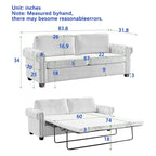 Canapé-lit convertible, polyester, vert / gris / beige, 2 places