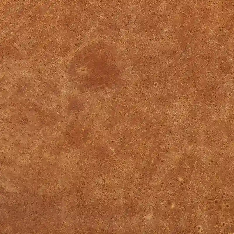 Ottoman en cuir italien pleine fleur avec table coulissante en placage de noyer, blanc bouleau / havane / tan sénoufo