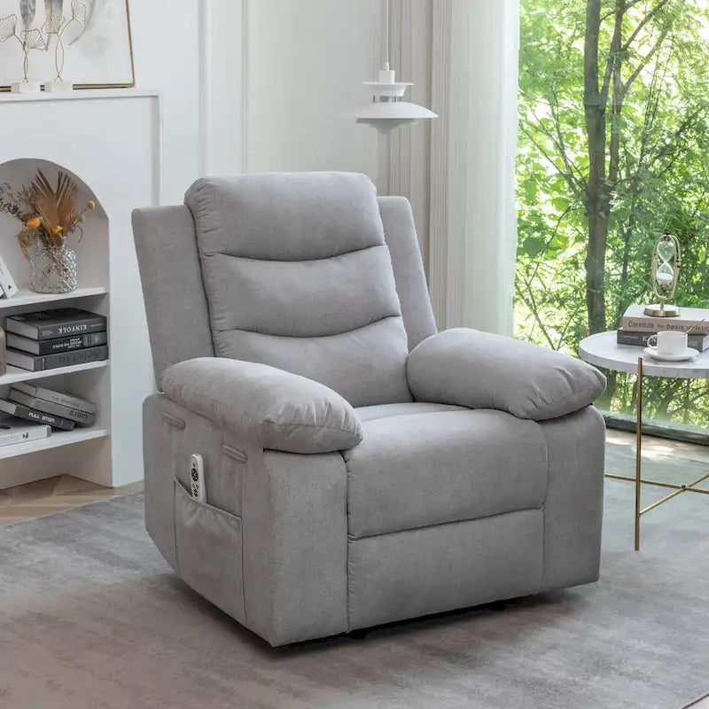 Power Recliner Chair With Adjustable Massage Function