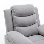 Fauteuil inclinable électrique avec massage et chaleur, gris clair, 1 place
