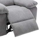 Fauteuil inclinable électrique avec massage et chaleur, gris clair, 1 place