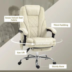 Fauteuil de bureau massant avec chauffage, repose-pieds et dossier inclinable, rose / beige / marron / gris