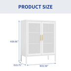 Armoire de rangement métallique 2 portes verrouillable avec 2 étagères réglables, blanc / noir