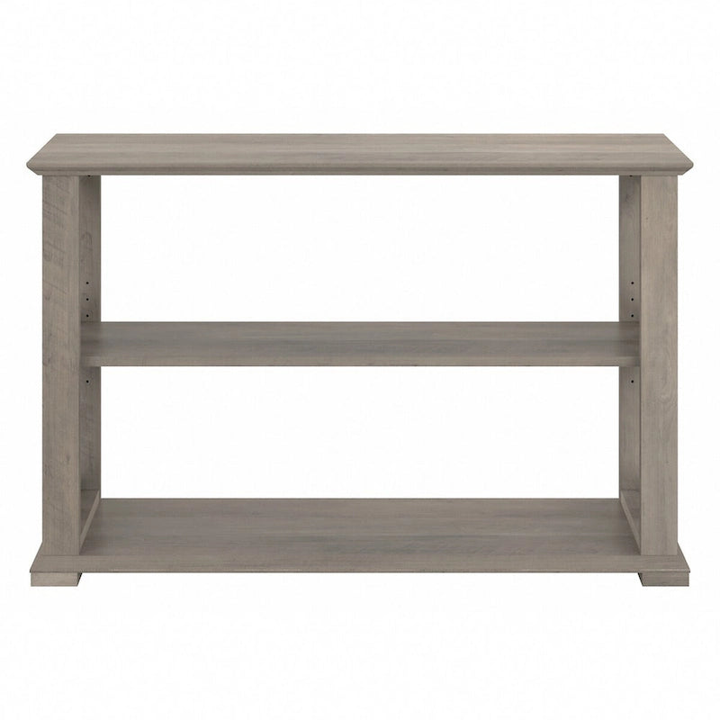 Console de ferme 47" avec étagères réglables et fixes, gris bois flotté / chêne blanc lin