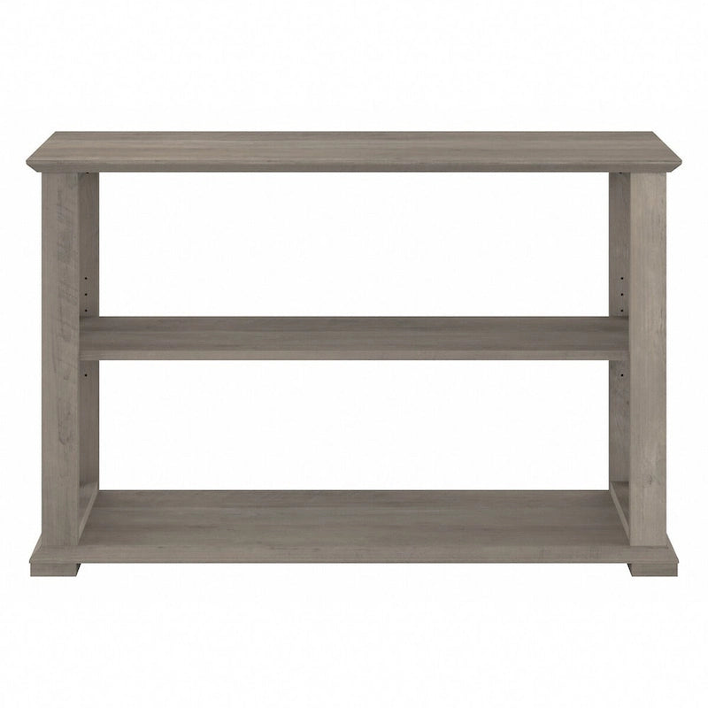 Console de ferme 47" avec étagères réglables et fixes, gris bois flotté / chêne blanc lin