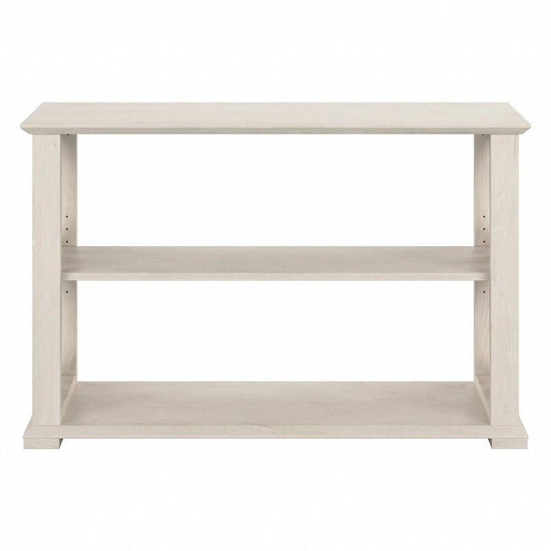 Console de ferme 47" avec étagères réglables et fixes, gris bois flotté / chêne blanc lin