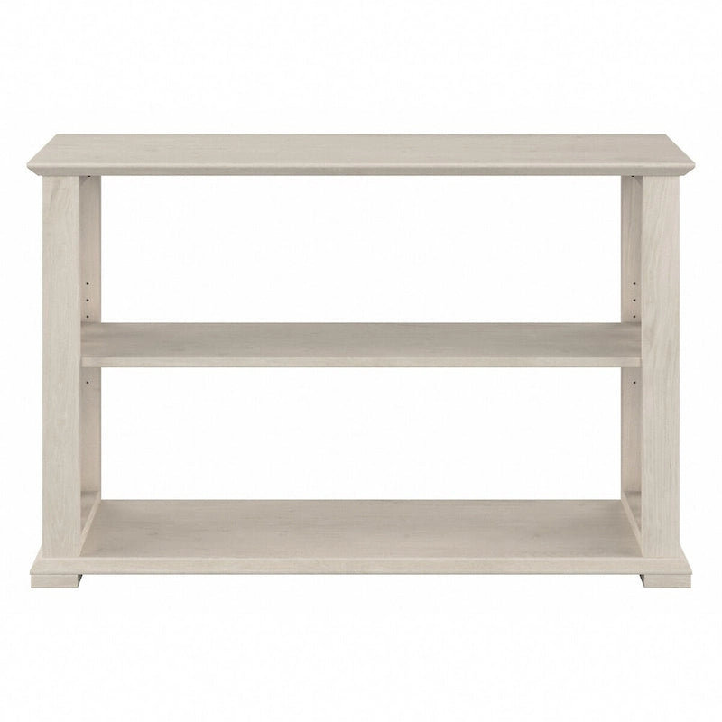 Console de ferme 47" avec étagères réglables et fixes, gris bois flotté / chêne blanc lin
